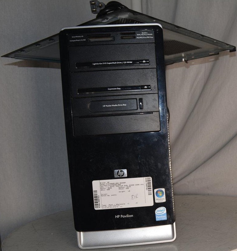 HP Pavilion A6400F KJ379AA-ABA TOWER PC Pentium E2200 2.2Ghz 2GB 500GB SEE NOTES