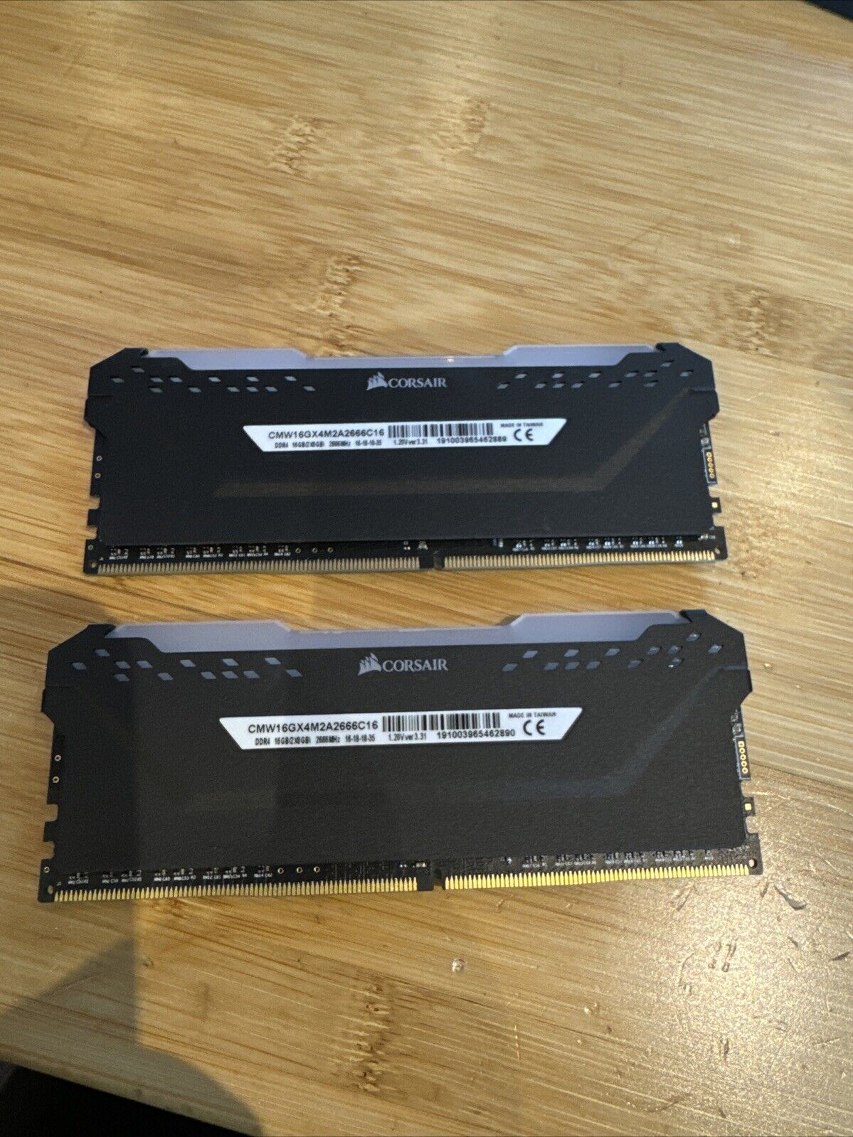 Corsair Vengeance RGB PRO 16 GB Desktop Memory (CMW16GX4M2A2666C16) - Black