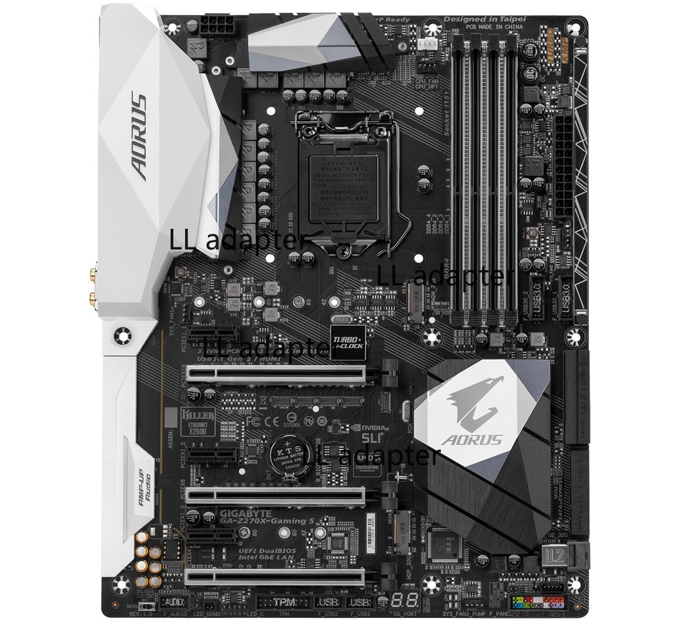 Fit  GIGABYTE GA-Z270X-Gaming 5 1151PIN 64GB DDR4 Motherboard test 100% OK