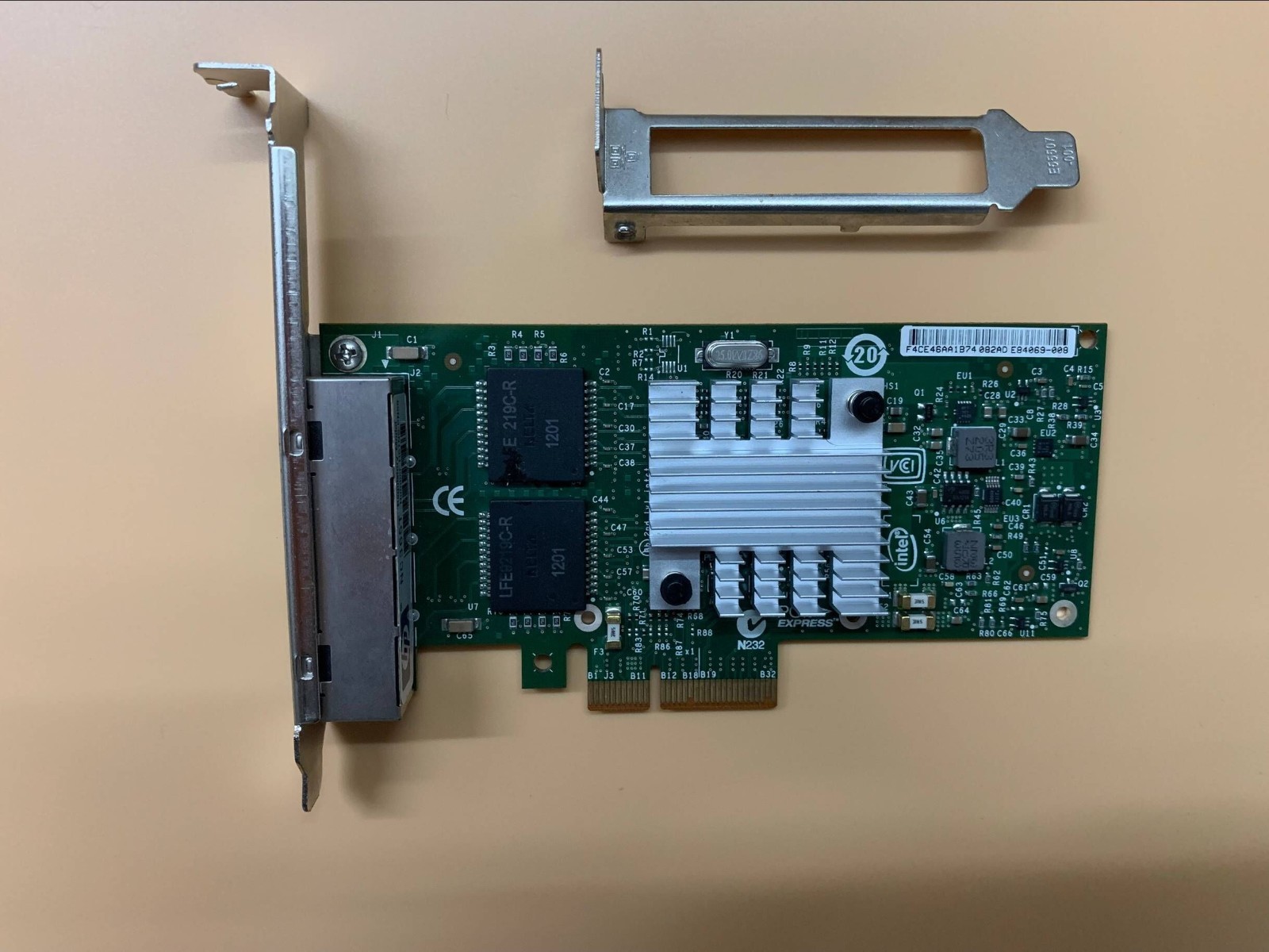 HP NC365T 1Gb Quad Port PCI-E Ethernet Server Adapter 593720-001 Intel I340-T4