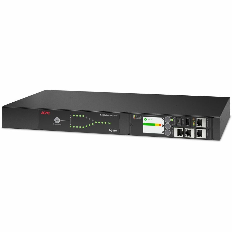 APC Netshelter Rack Automatic Transfer Switch, 1U, 20 A, 208V AP4434A