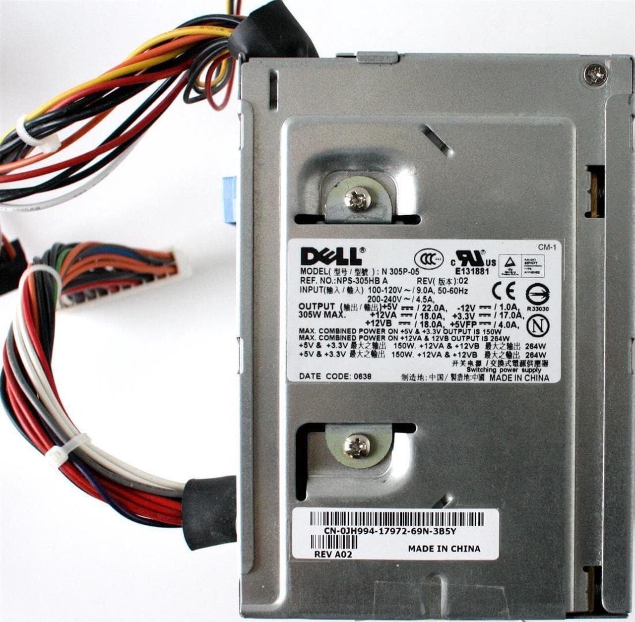 Dell Optiplex 745 760 755 740 Tower Power Supply NH493 JH994, XK215 TESTED USA