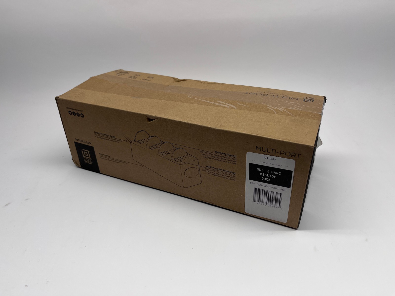 GDS TECH RAM-GDS-DOCK-6G1P-NGU Multiport 6-GANG Desktop Dock / VGC