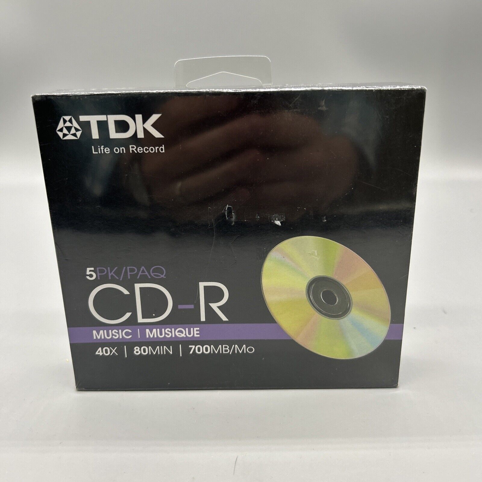 TDK New 80-Minute 700MB/Mo 40X CD-R Music Discs 5-Pack Blank For Recording