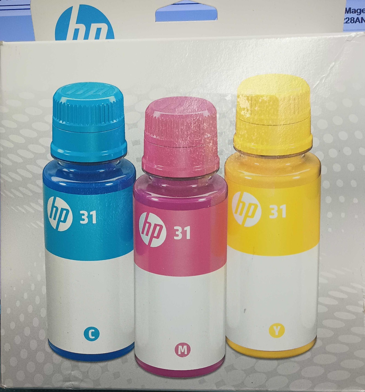 HP - 31 3-Pack Ink Bottles - Cyan/Magenta/Yellow