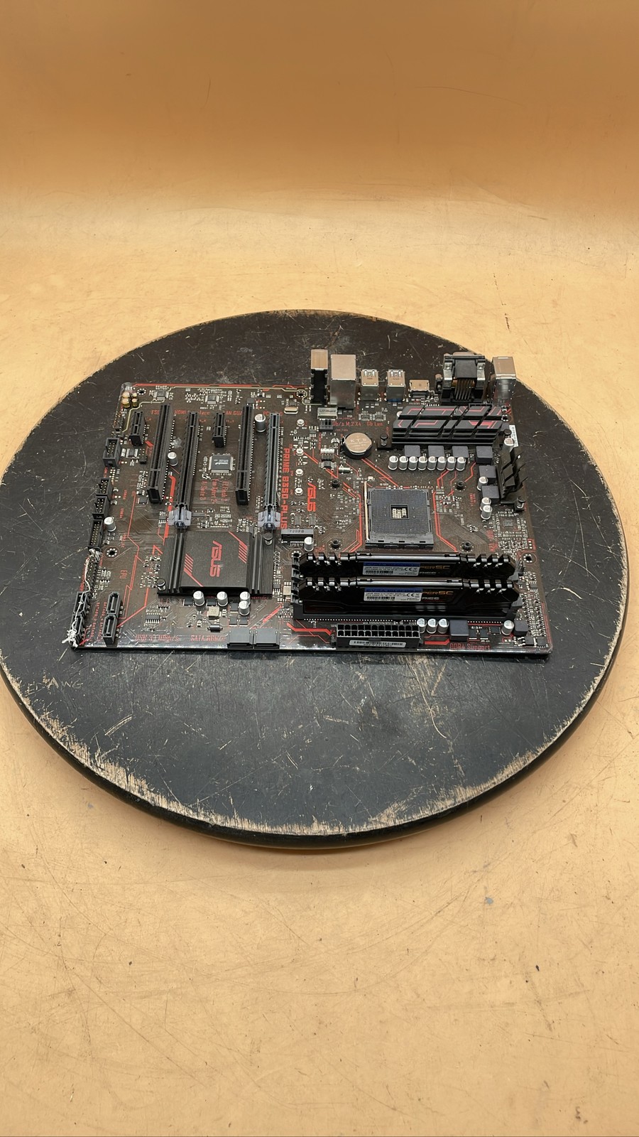 Asus Prime B350-Plus Motherboard w/ 2 EVGA 8GB DDR4 3000MHz RAM Bundle