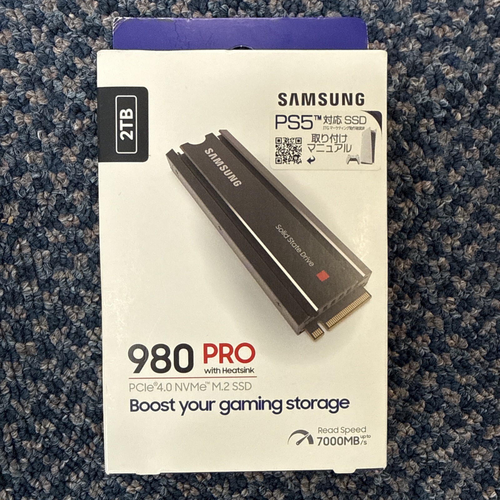 New PS5 Samsung 980 Pro with heat sink 2TB PCIe Gen 4 NVMe  MZ-V8P2T0C/EC