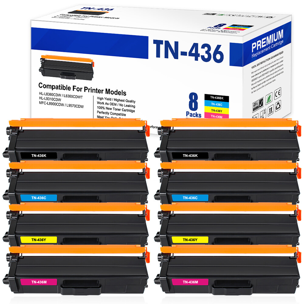 TN-436 Toner Cartridge for Brother TN433 TN431 Ink HL-L9310CDW MFC-L9570CDW Lot