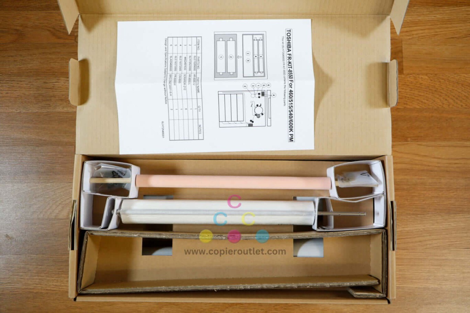Open Toshiba FR-KIT-8550 Fuser Rebuild Maintenance Kit e-STUDIO e555/655/755/855