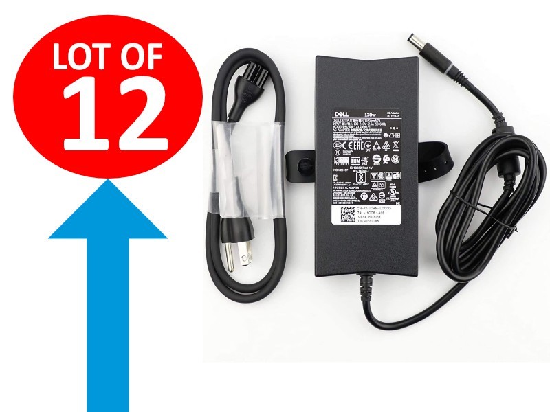 Lot of 12🔥 ✅ OEM Dell 130W AC Adapter 19.5V 6.7A PA-4E DA130PE1-00 LA130PM121