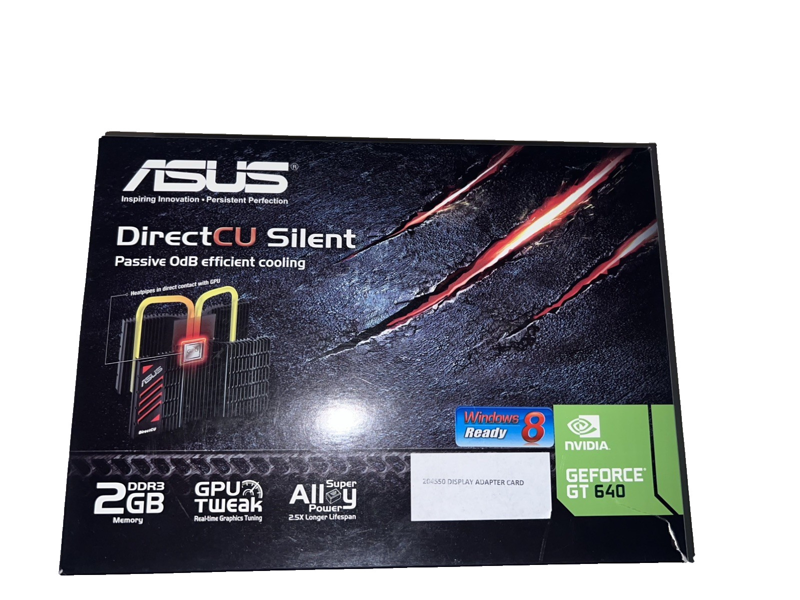 ASUS GeForce GT 640 (GT640-DCSL-2GD3) 2GB GDDR3 SDRAM PCI Express 3.0 Video Card