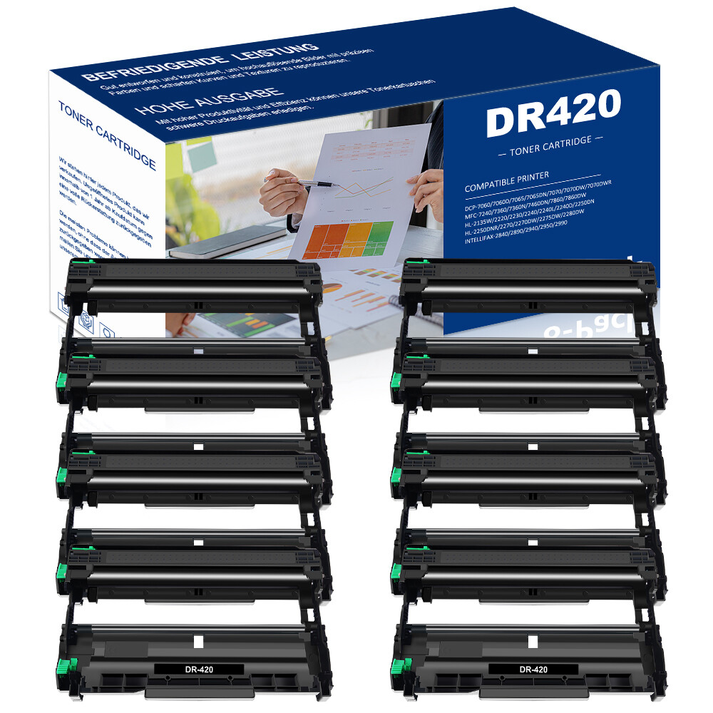 8 Pack DR420 Drum Unit fit for Brother HL-2240D HL-2270DW DCP-7060D DCP-7065DN
