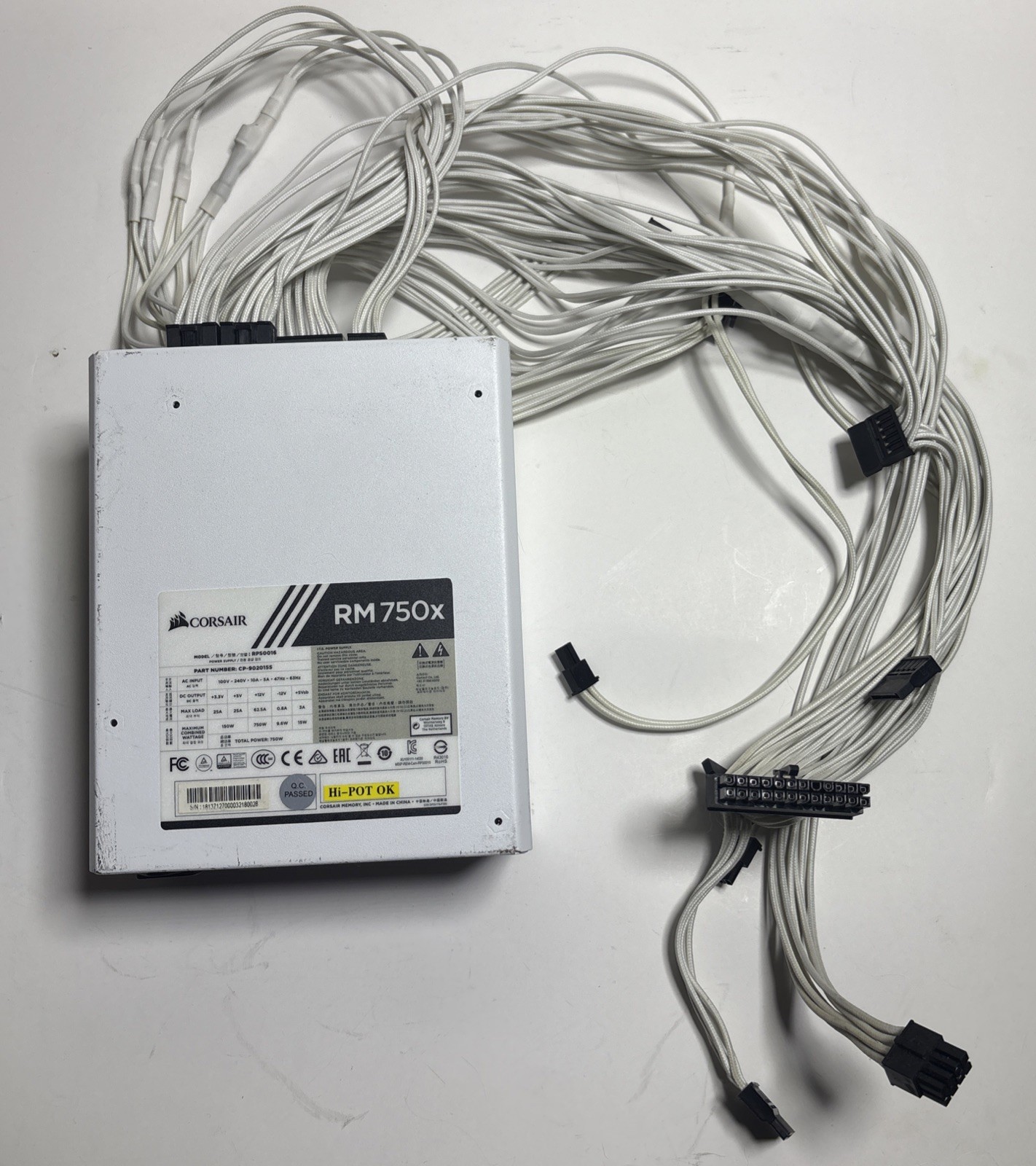 CORSAIR RMx Series RM750x WHITE 750W  Power Supply PARTS