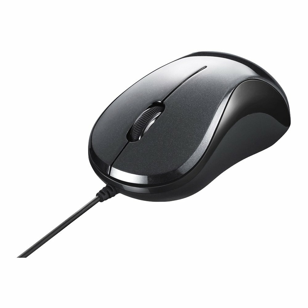 Buffalo Wired BlueLED Silent 3Button Mouse bsmbu108?Series Japan