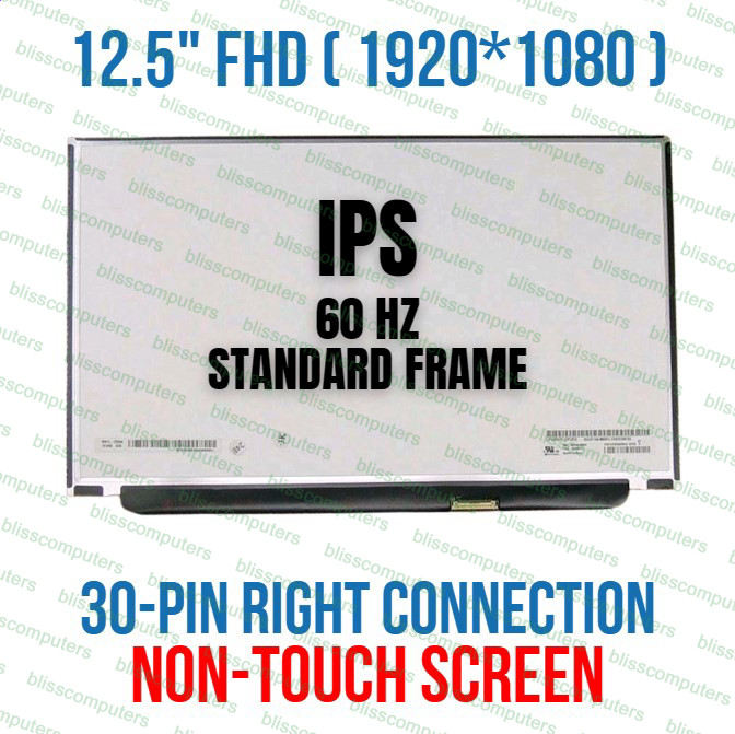 12.5" FHD LED LCD Upgrade Screen Lenovo ThinkPad X260 X270 X280 IPS Display