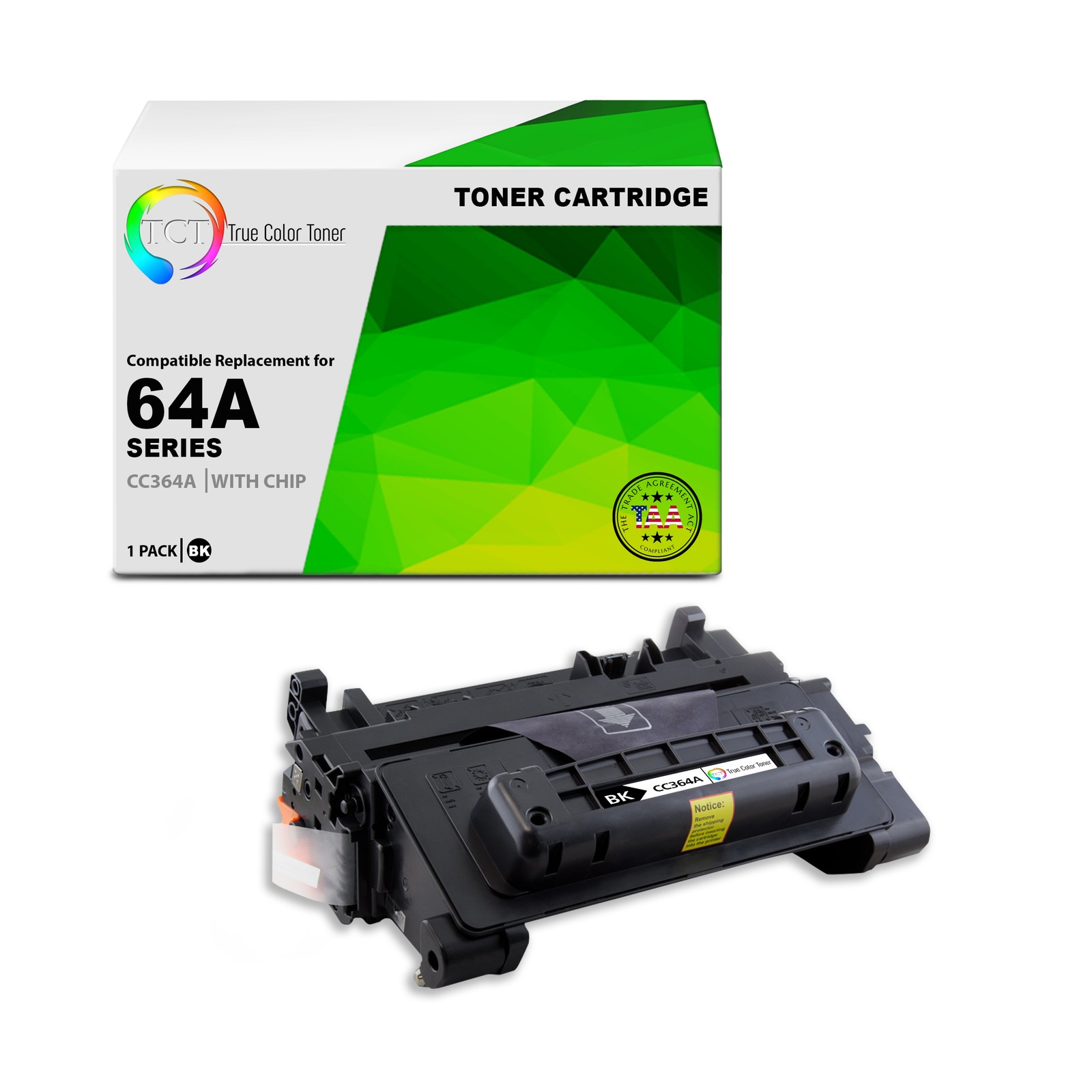TCT CC364A TAA Compliant Toner Cartridge Replacement for HP CC364A - 64A