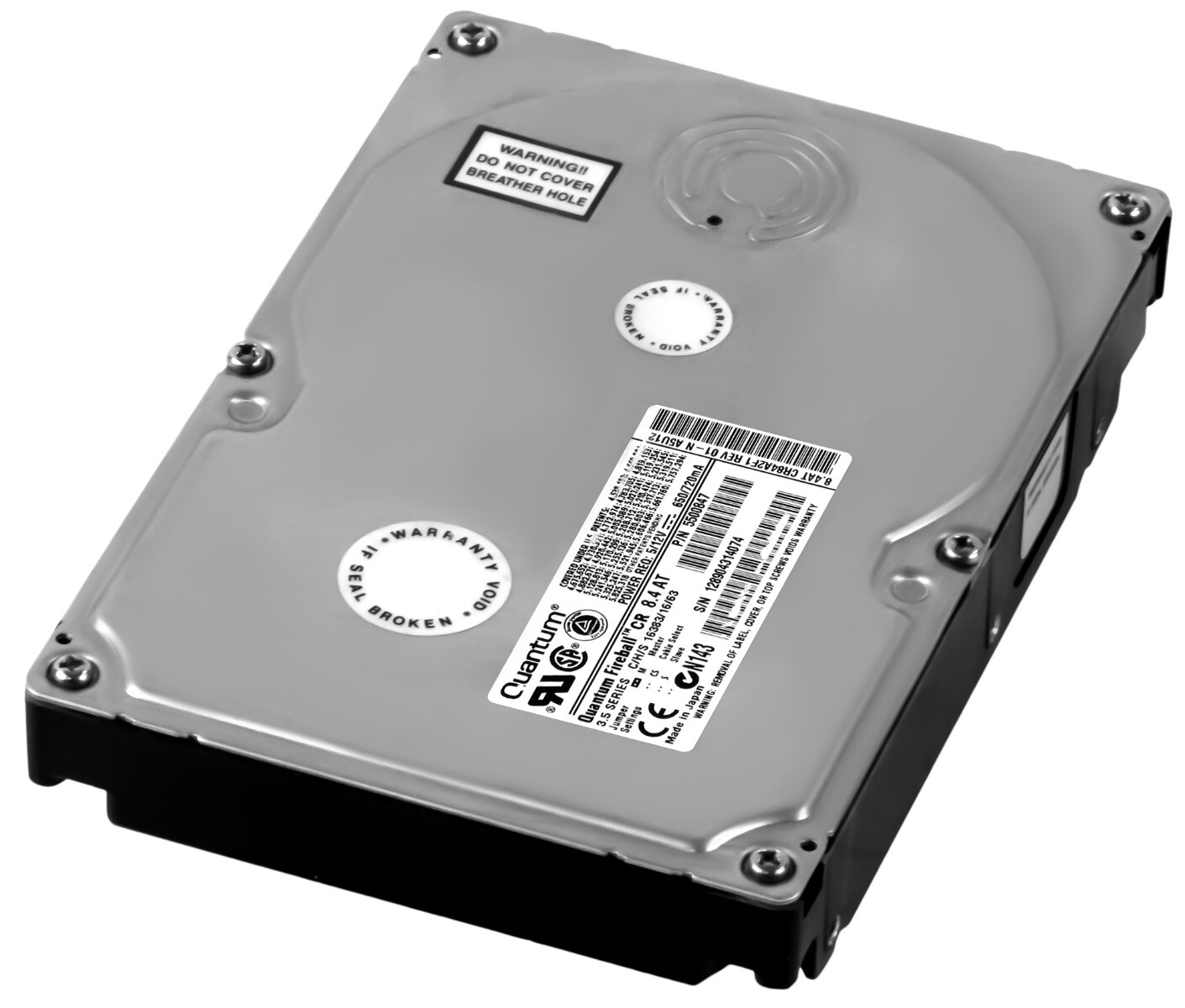 HARD DRIVE QUANTUM FIREBALL CR CR84A2F1 8.4GB 5.4K ATA 3.5'' 