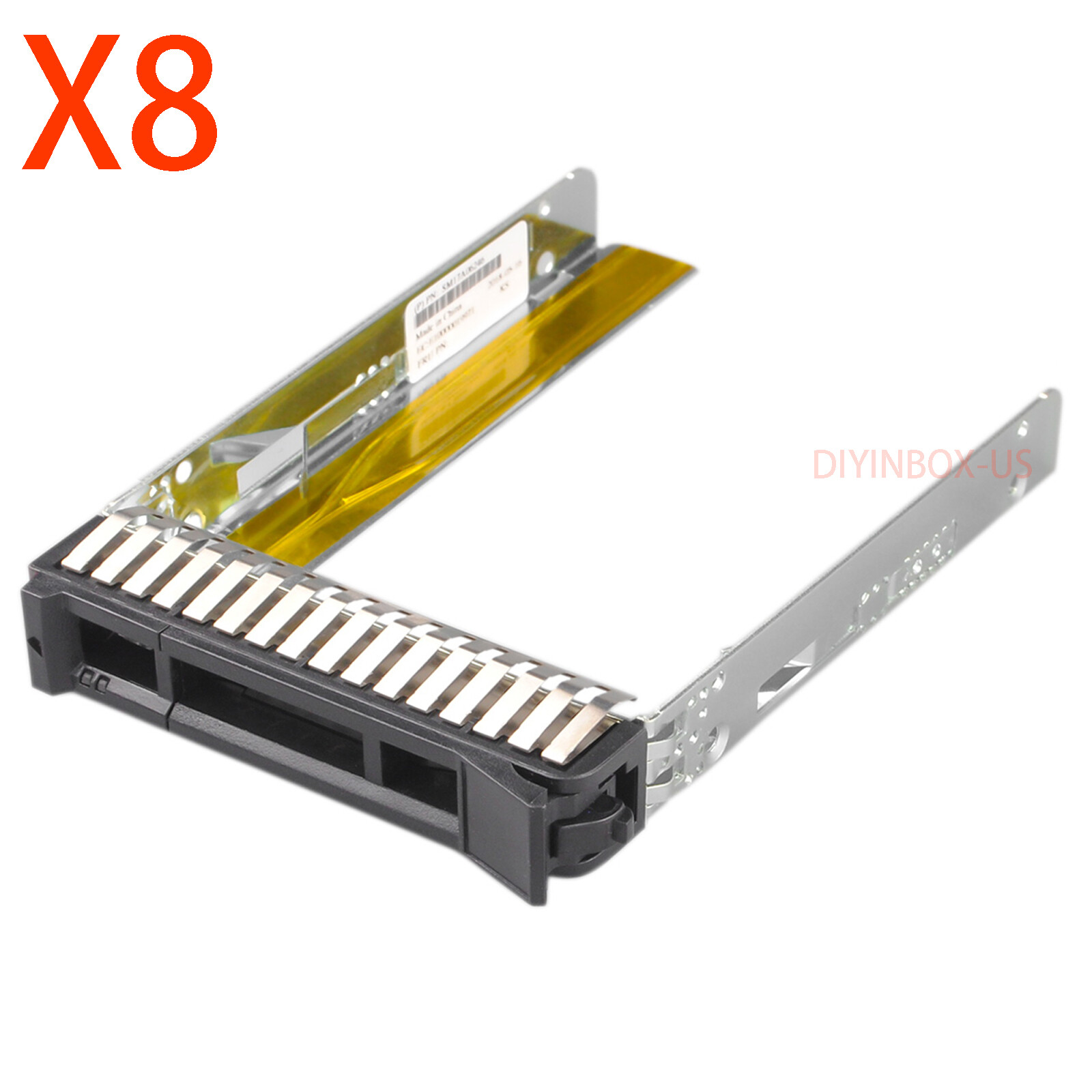 X8 2.5" SAS HDD Drive Tray Caddy for Lenovo SR530 SR550 SR650 ST550 SM17A06246