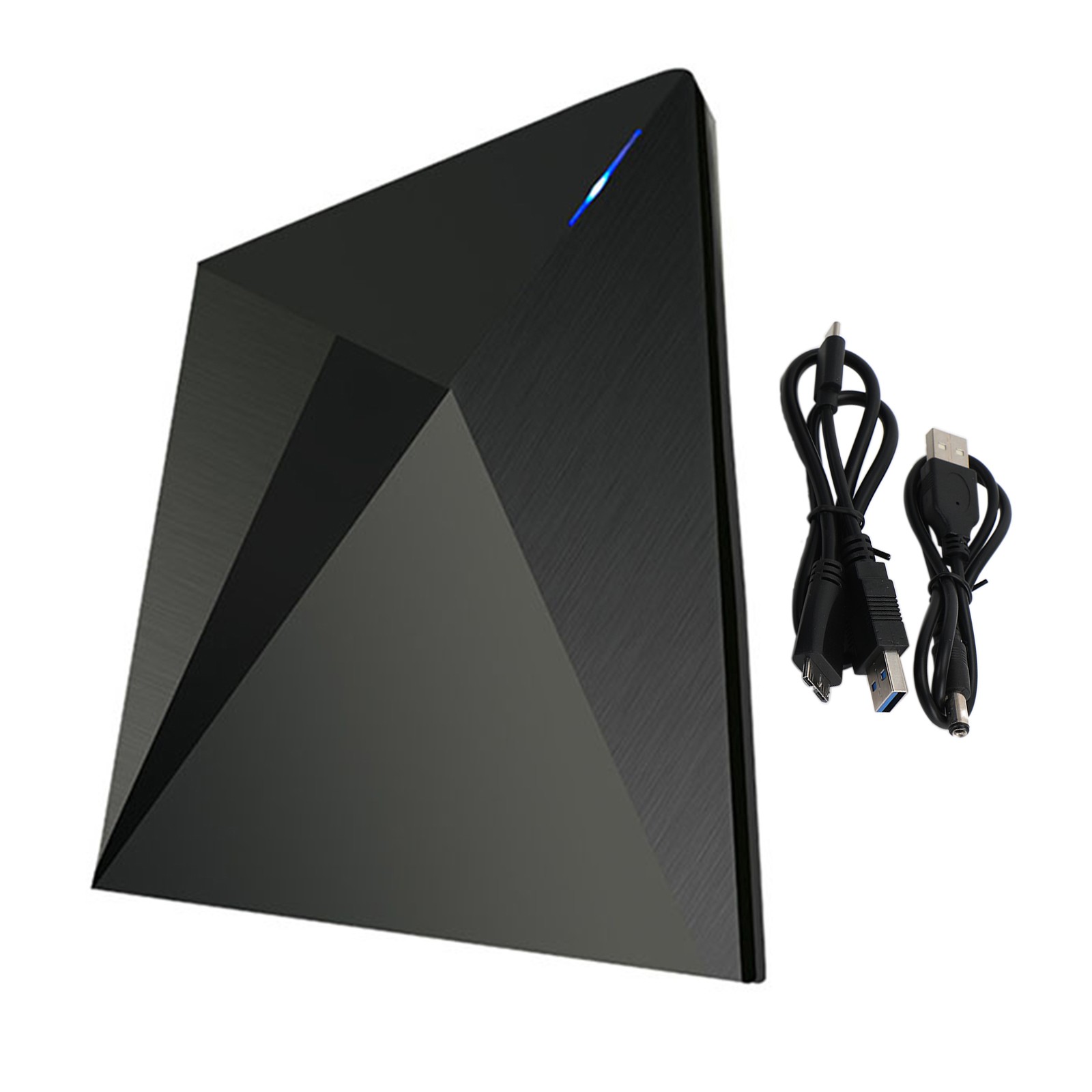 External Dvd Rw Cd Drive Burner Type-C Usb Player Ultra-Thin For Laptop Pc Blk V