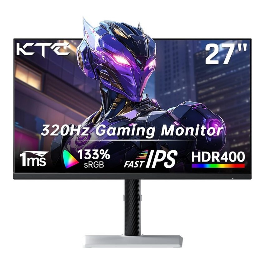KTC H27E6 27'' Gaming Monitor 300Hz/320Hz QHD 1440P IPS Adaptive FreeSync HDR400