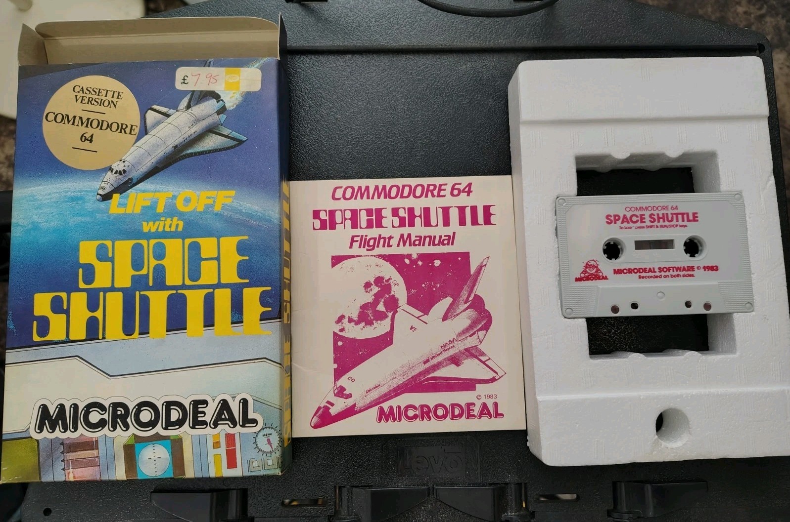 Rare Commodore 64 Program Lift Off With Space Shuttle C64 Microdeal Cassette