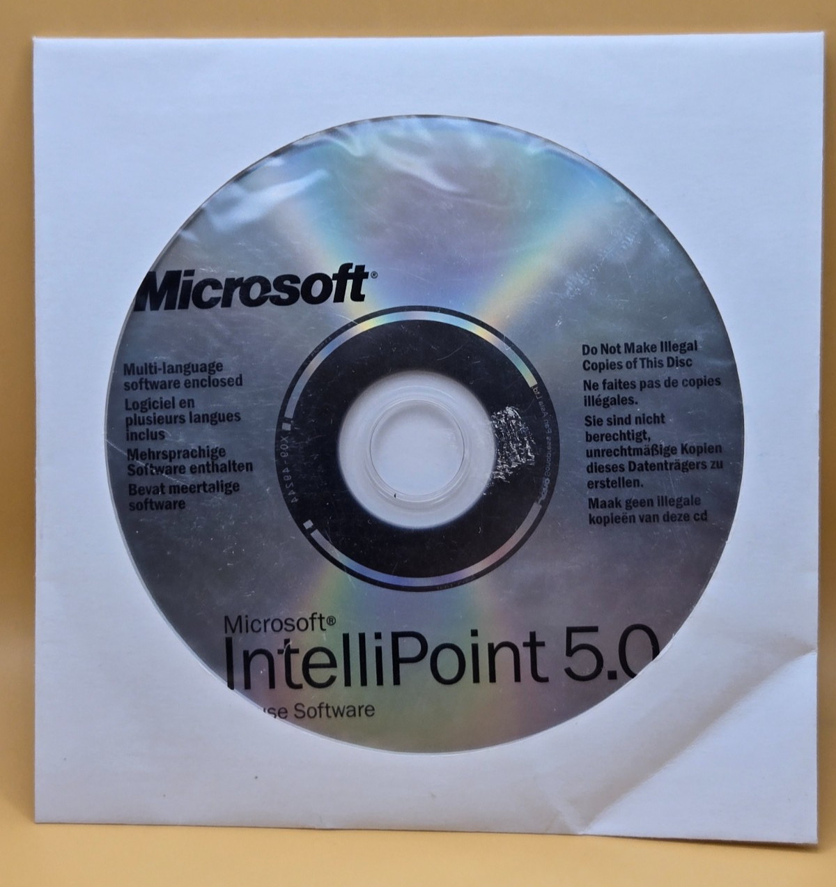Vintage Microsoft IntelliPoint 5.0 Mouse CD Software - 2003