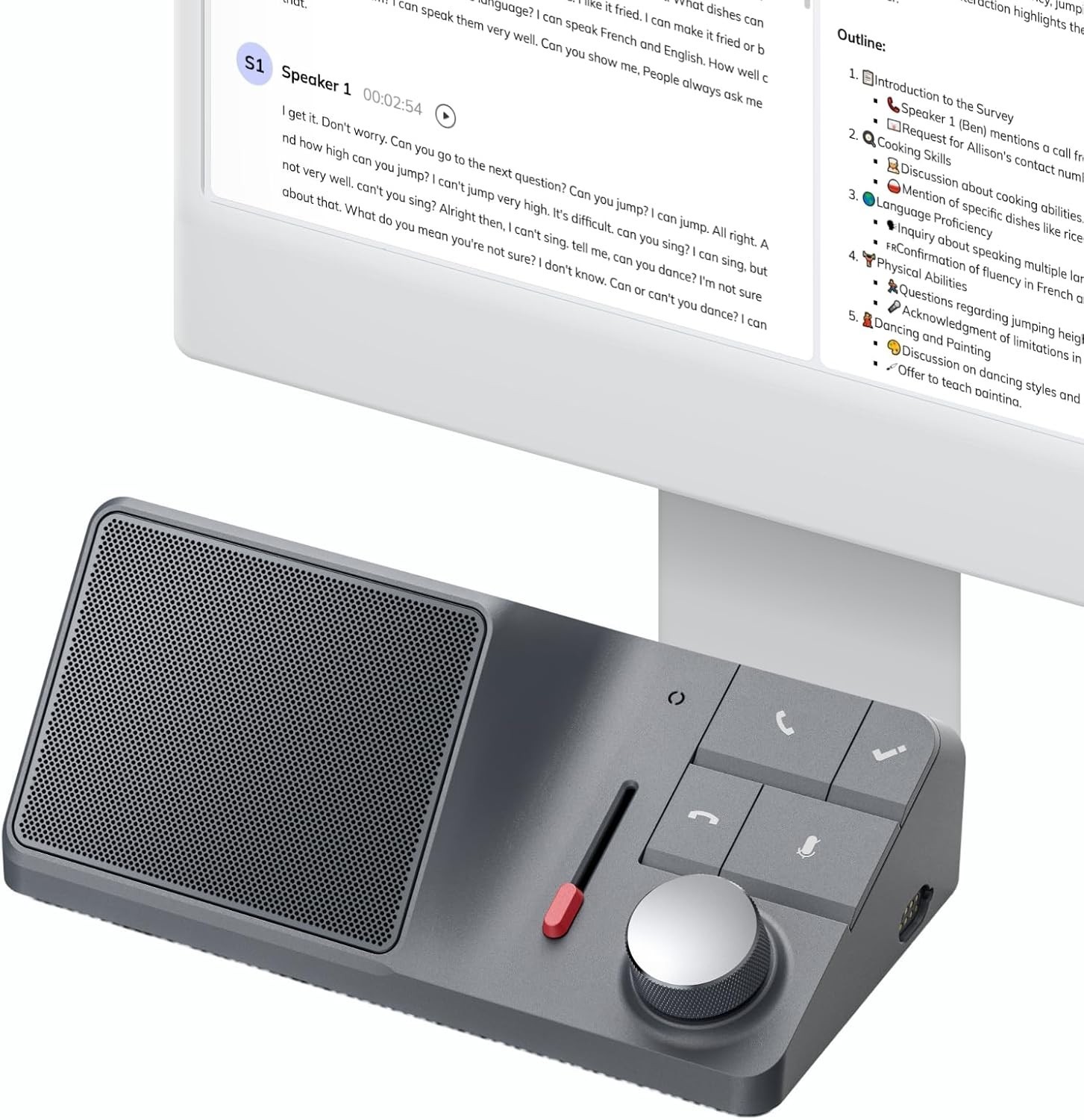 HiDock H1 11-in-1 USB-C Docking Station w/ AI Voice Recorder, Free Transcription