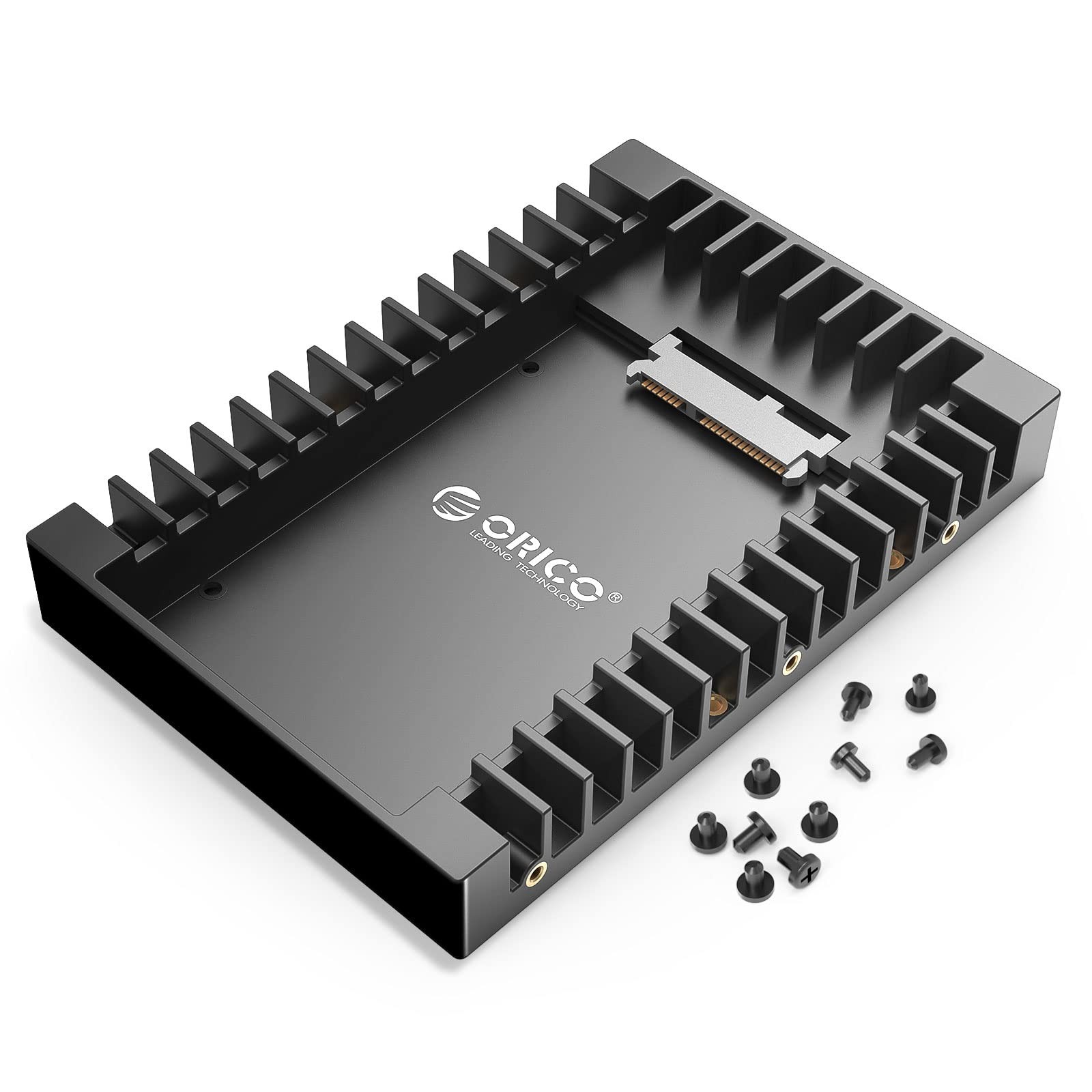 2.5 SSD SATA to 3.5 Hard Drive Adapter Internal Drive Bay Converter Mounting ...