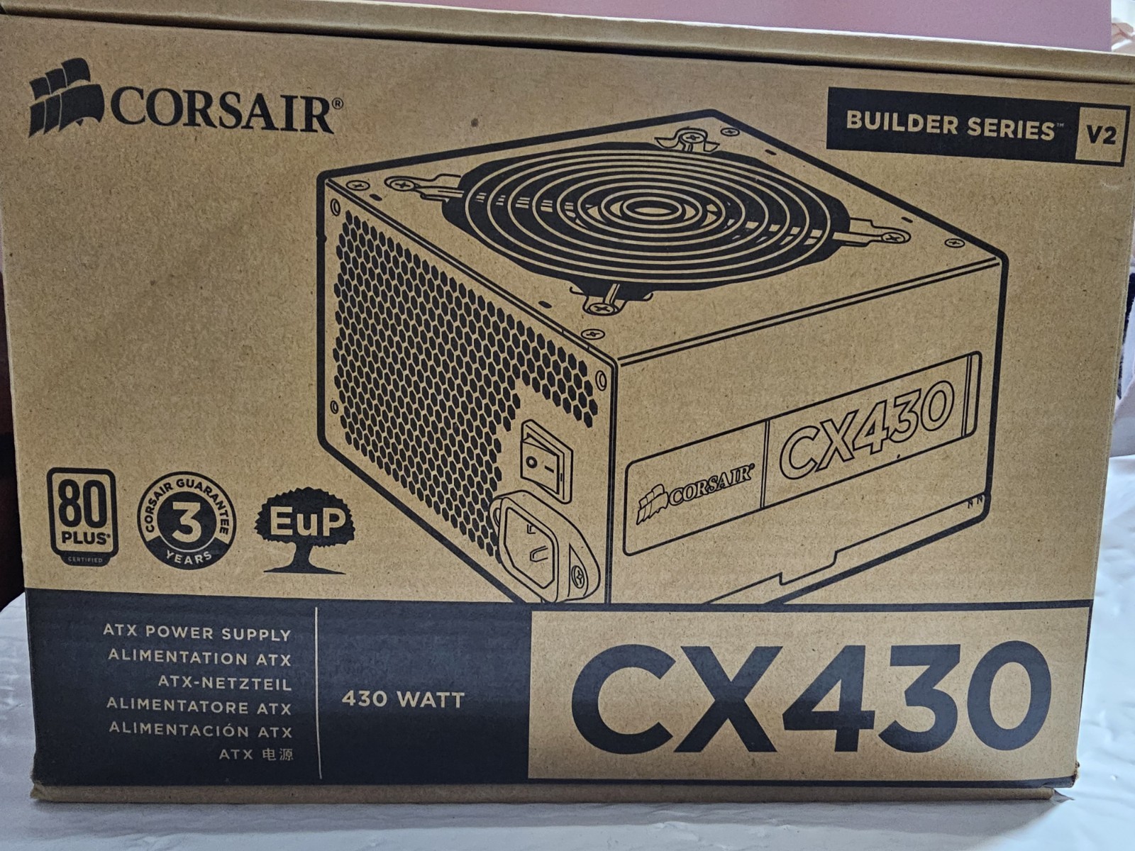 Corsair Builder Series V2 CX430 430-Watts 80 Plus ATX Power Supply