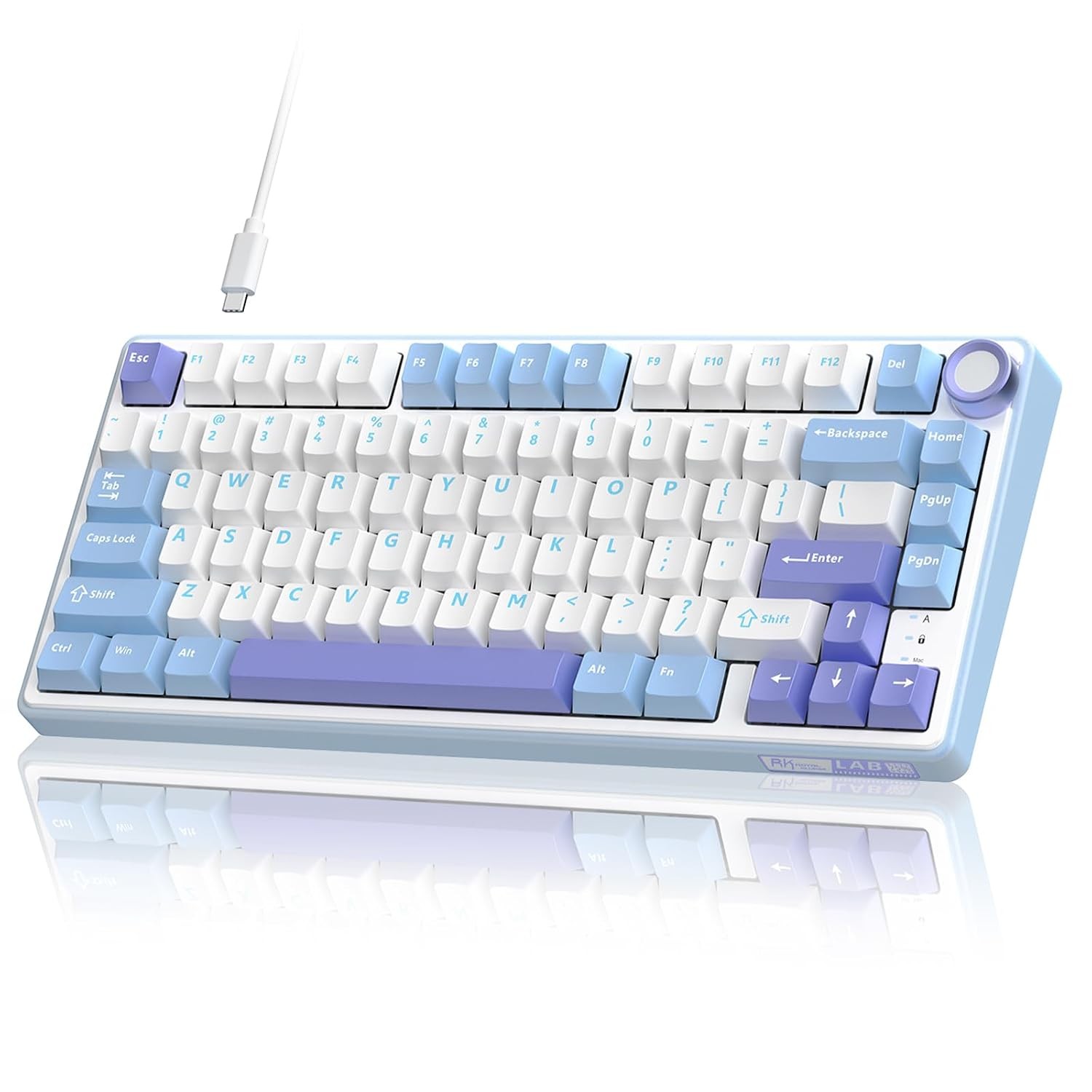 RK ROYAL KLUDGE R75 75% Mechanical Keyboard USB-C RGB Backlit Hot Swappable