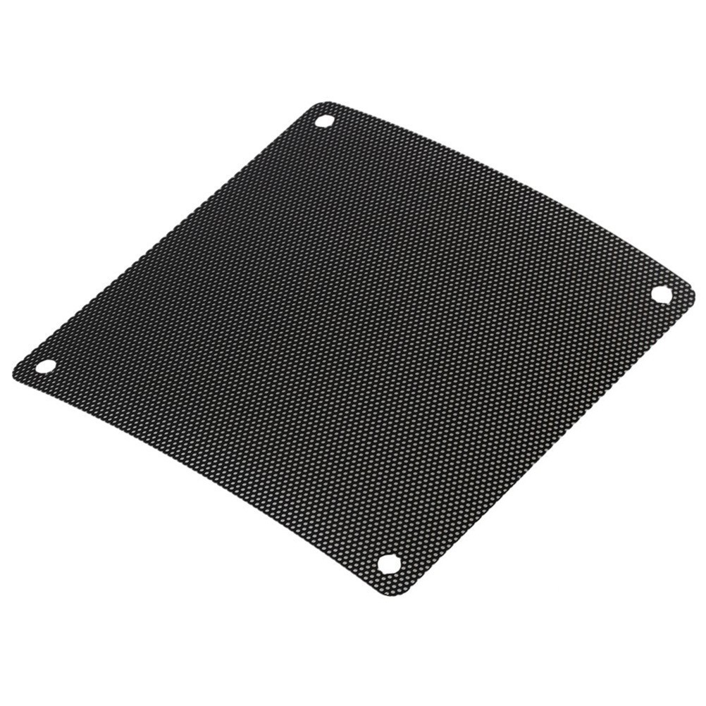 10Pcs 120Mm Pc Fan Dust Guard Cover Black PVC Durable Reusable Filter