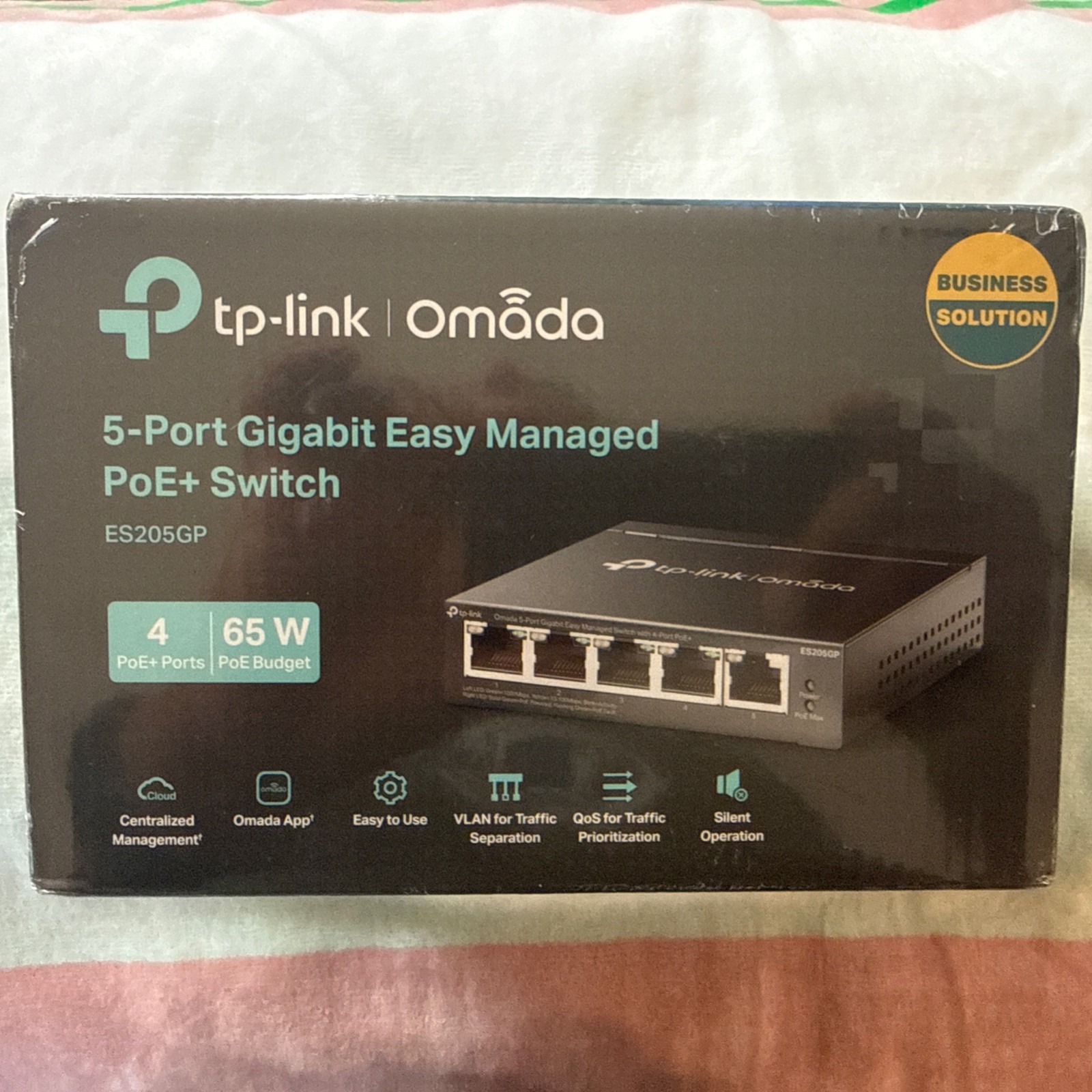TP-Link ES205GP | Omada 5-Port Gigabit Easy Managed Desktop Switch | 4 PoE+ Port