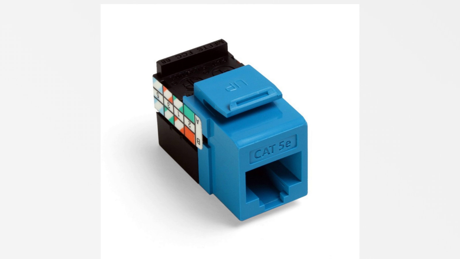 LEVITON GIGAMAX CAT 5E QUICKPORT JACK, 5G108-RL5 - BLUE