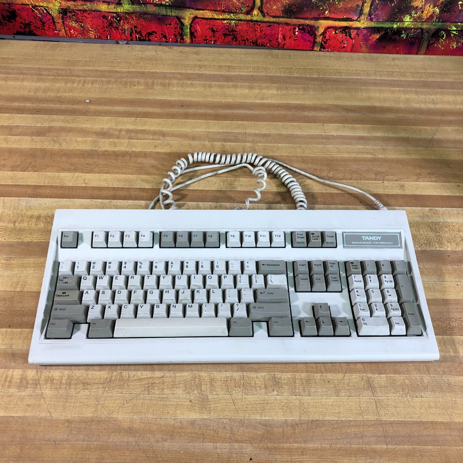 Vintage Tandy Enhanced Mechanical Computer Keyboard Radio Shack (WORKS)