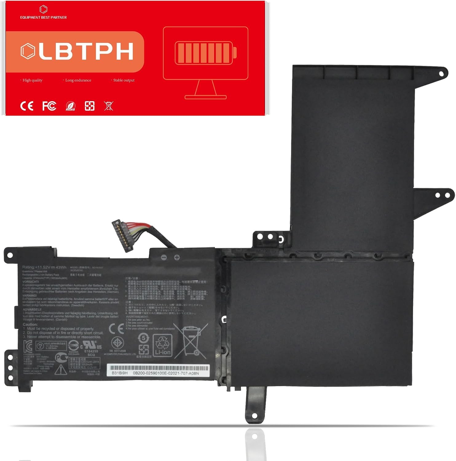 B31N1637 C31N1637 Compatible Laptop Battery Replacement for ASUS F510U S510UQ