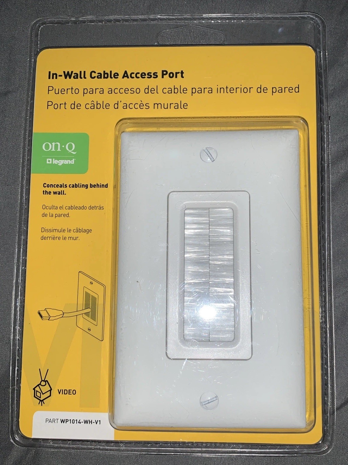 Legrand On-Q WP1014-WH-V1 Cable Access Port White  NEW SEALED 