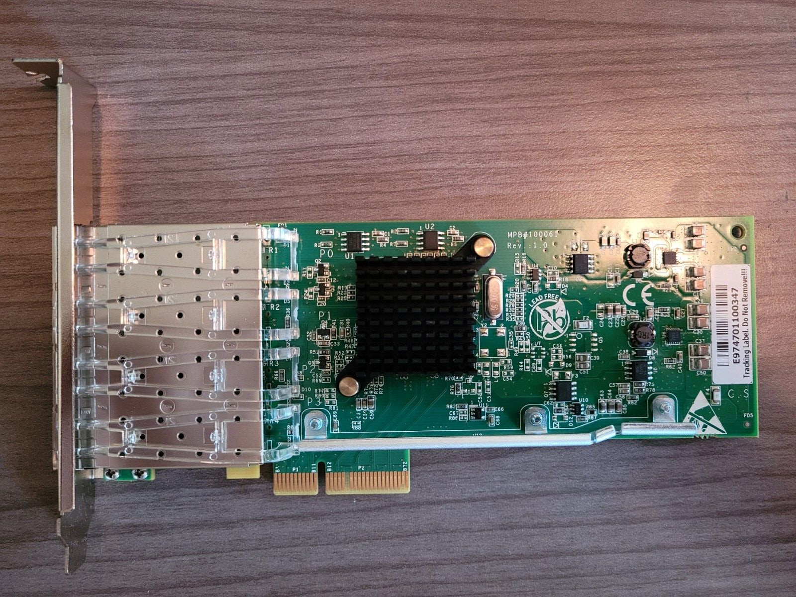 Dell XV0JH Silicom PE2G4SFPI35L 4-Port PCIe SFP Gigabit Network Interface Card