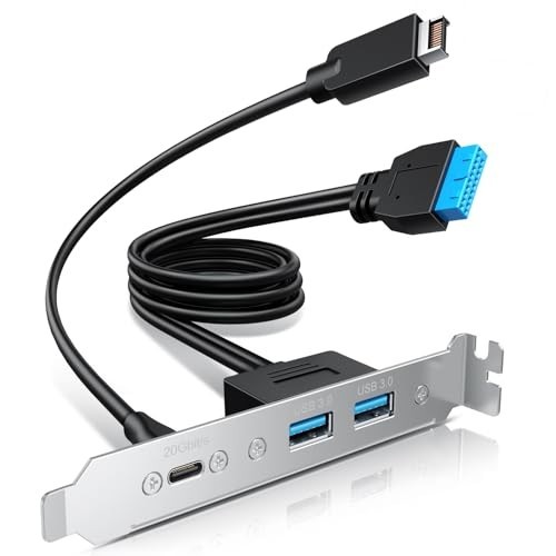 USB-C Front Panel Adapter Cable for Motherboard Header Extension