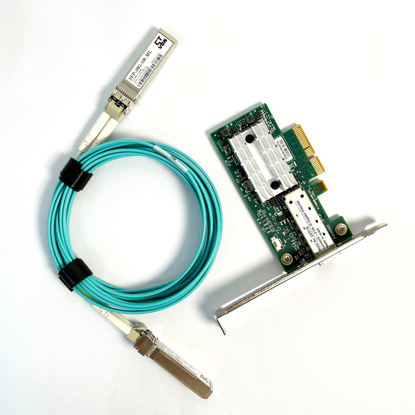 MCX311A-XCAT Mellanox CX311A ConnectX3 10G Ethernet 10G PCIe NIC w/t Fiber Cable