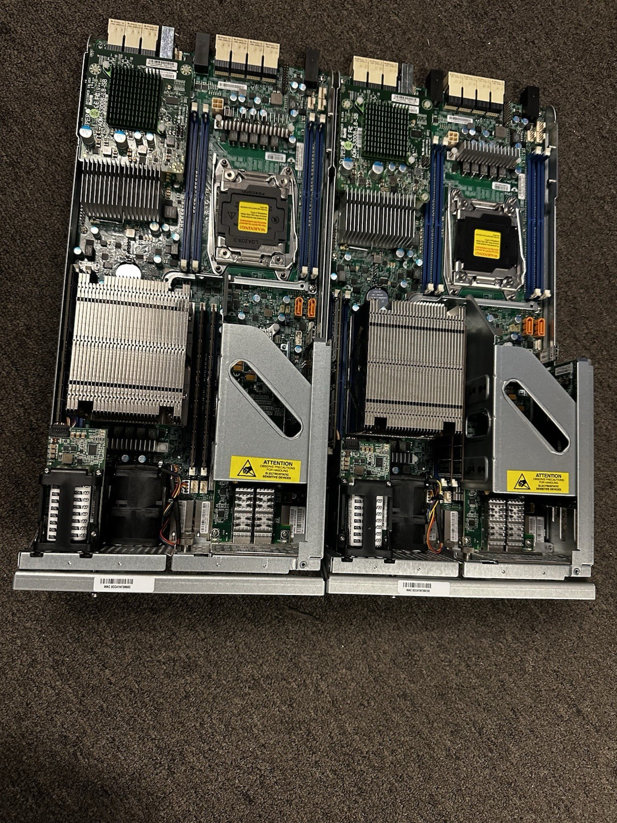 Supermicro X10DRS-4U-NS021, E5-2603 V3  40GB RAM Storage Controller Lot Of 2