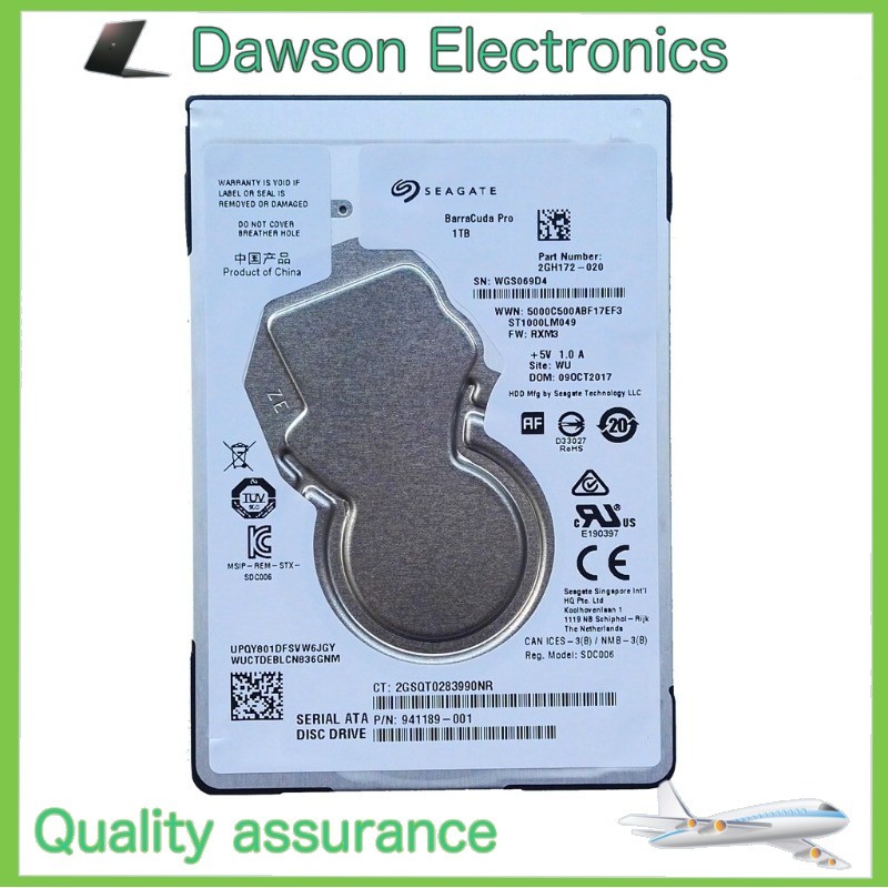 Original Seagate 1TB ST1000LM049 7200RPM 128MB SATA 2.5" Laptop Hard Disk Drive