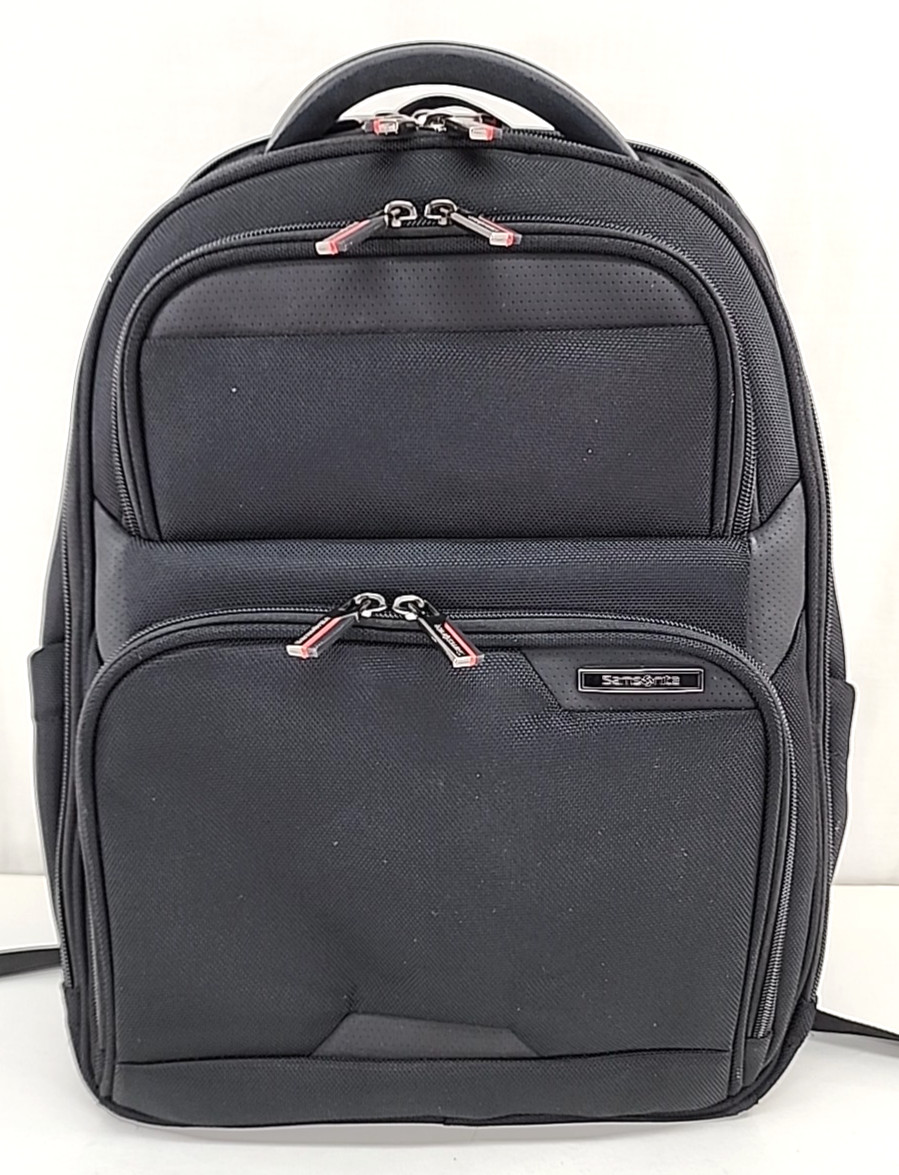 Samsonite Laser Pro 2 Padded Laptop Backpack Bag USB 15.6 Black Multiple Pockets