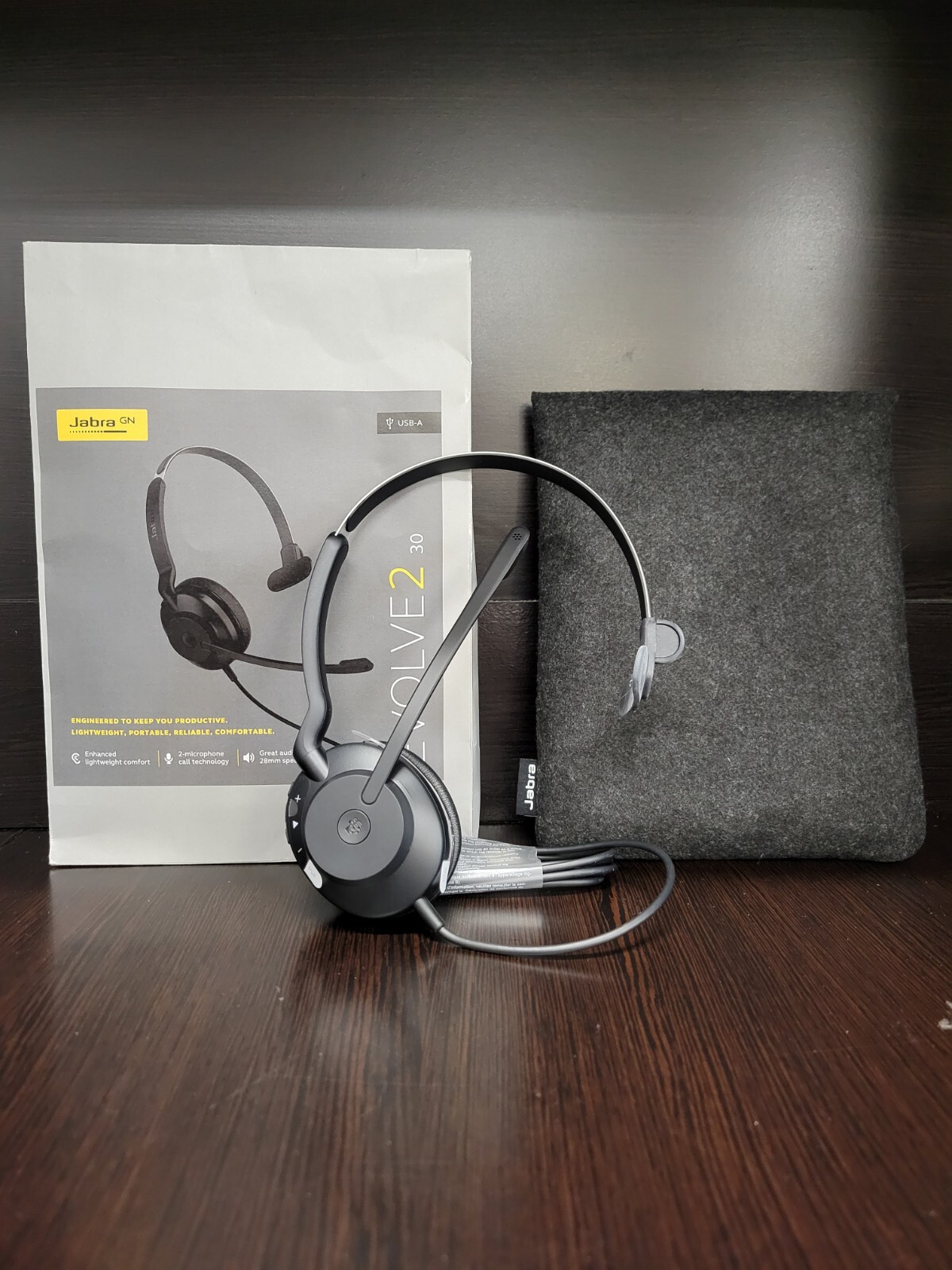Jabra Evolve 2 30 Headset 23089-899-979 IN PACKAGING - USED