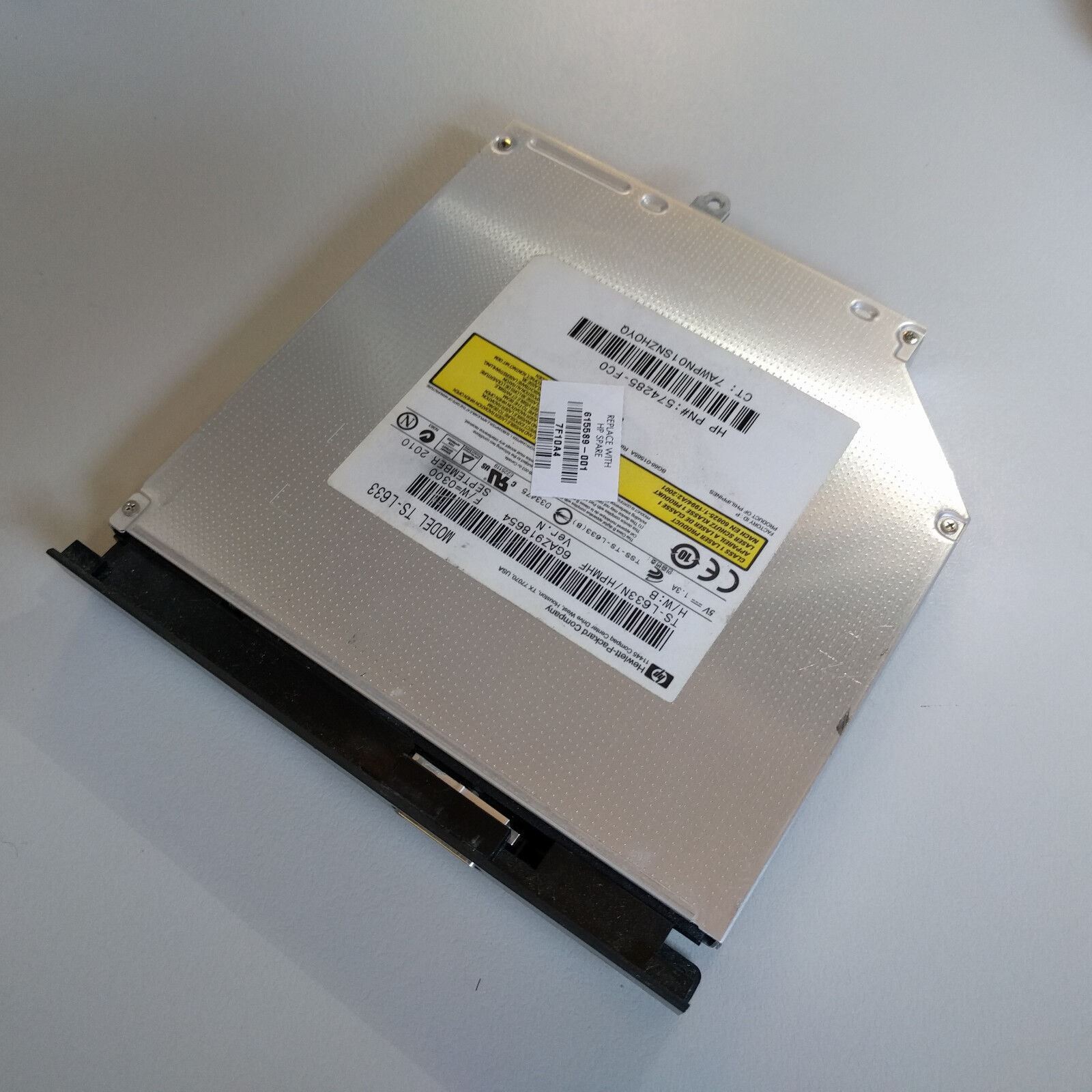 Genuine HP TS-L633 DVD±RW SATA Drive +Bezel TS-L633N/HPMHF 574285-FC0 615589-001