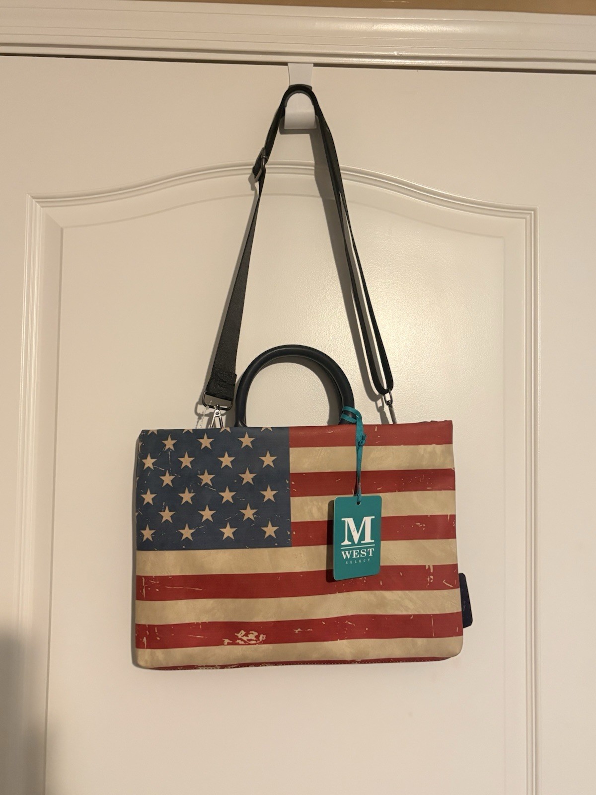 Montana West American Bling USA Flag 13” Laptop/Tablet Sleeve + Mini Bag NWT