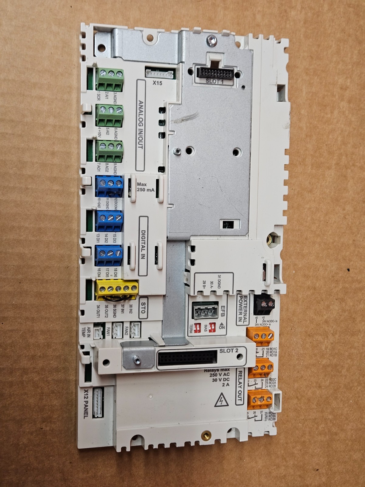 ABB ACH580 Control Board CCON-24 3AUA0000135832 H I/O Module HVAC Drive