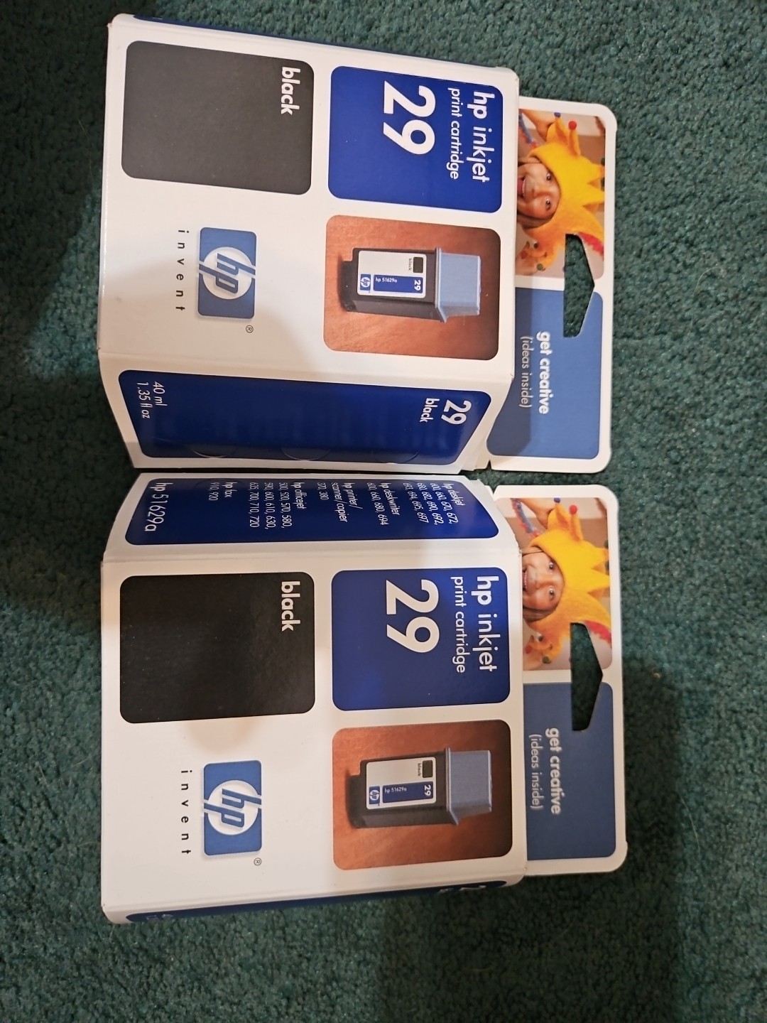  HP 29 Black Ink Cartridge InkJet 51629A Deskjet 600c 660c 680c  Printer New