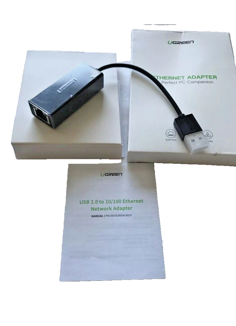 UGREEN Ethernet Adapter 20254 USB 2.0 to 10 for PC or Laptop 