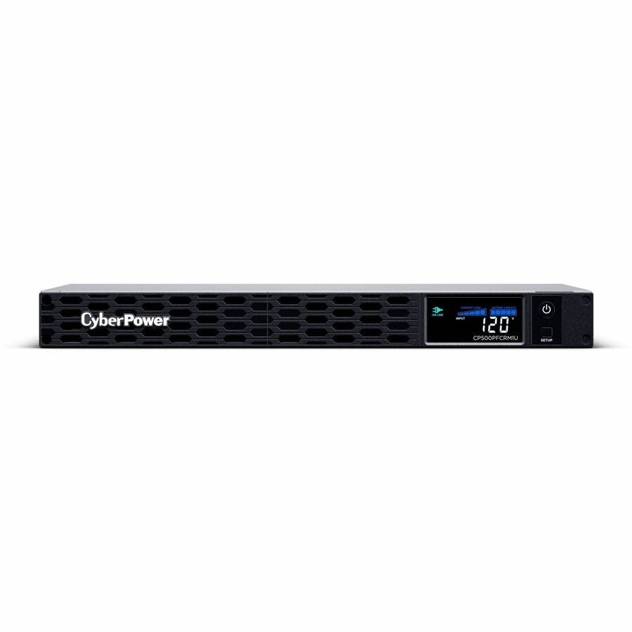 CyberPower CP500PFCRM1U PFC Sinewave UPS 500VA/300W 6 Outlets, AVR, 1U Rackmount
