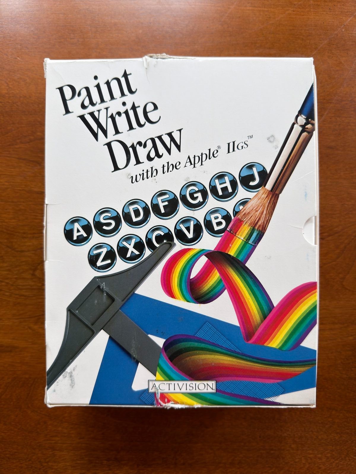 Paint Write Draw Apple IIGS Activision Boxed TESTED - Paintworks Draw Writer's